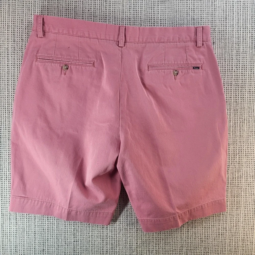 Polo Ralph Lauren Shorts Mens 35 Pink Classic Fit 9‎ Inch Chino Cotton Casual